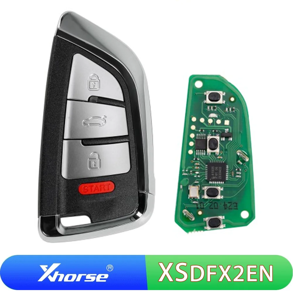 

5/10 Pcs XSDFX2EN Xhorse XS Smart Style Auto Remote VVDI Knife Style 4 Buttons Universal Car Key