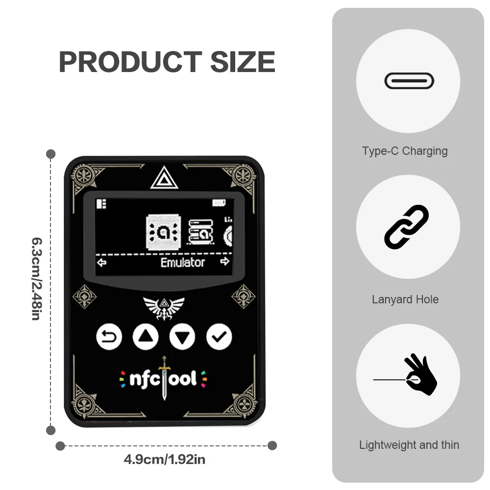 2026 New Smart NFC Simulator Pixl Infinite Card Swipe For Amiibo OLED Custom Screen for Switch/Switch 2/3DS/Wii U IC/NTAG System