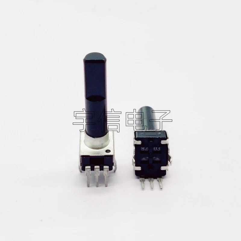 5PCS RV09 Single-link Potentiometer B10K B20K B50K B100K Flower Shaft Half Shaft 28MM Adjustable Resistor B103 B203 B503 B104