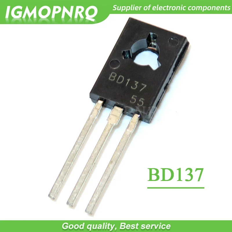 20PCS  Transistor BD137 NPN 1.5A/60V TO-126 transistor New Original Free Shipping