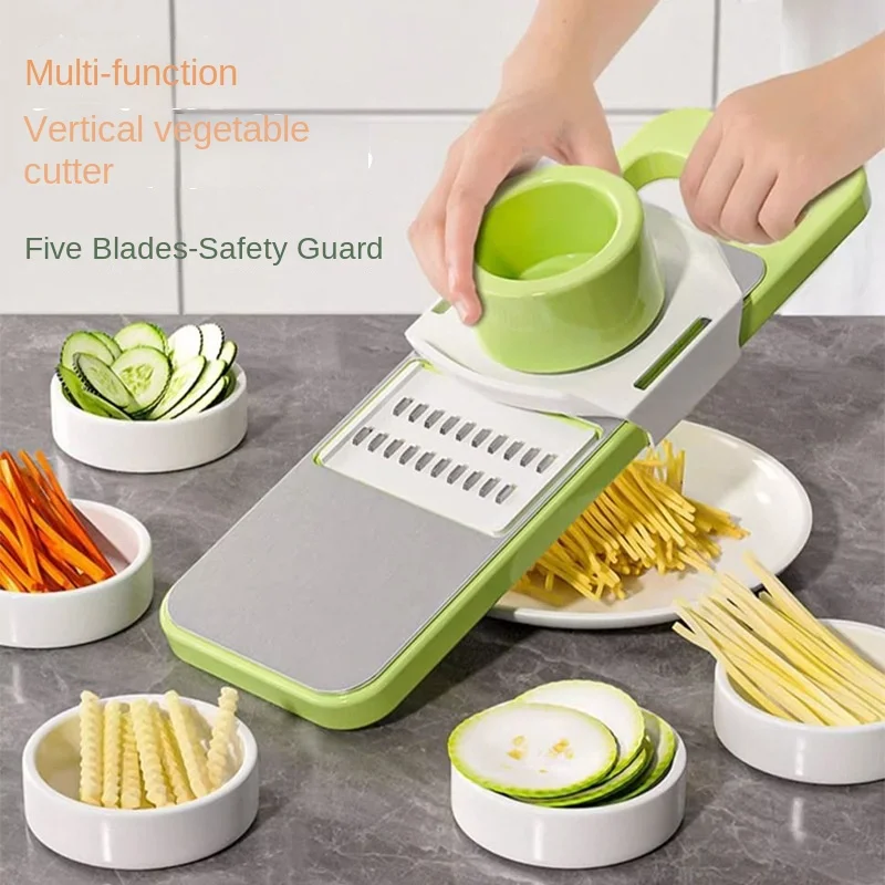 Multi-Functional Stainless Steel Food Wire Cutter Household Kitchen Vegetable Cutter Wire Cucumber Potato Wire Grater #3948 