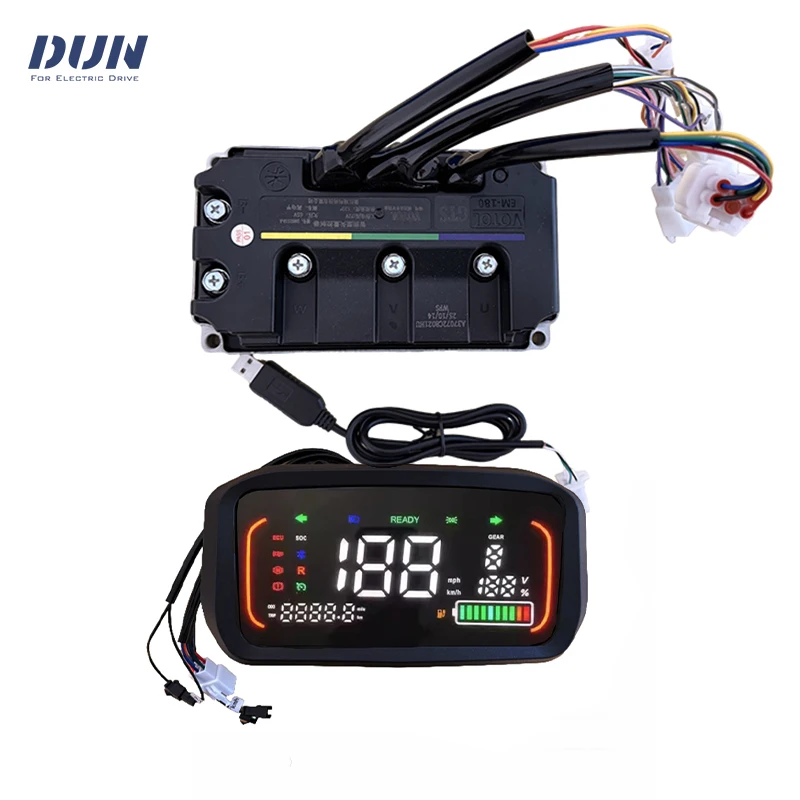 EM180 GTS Boost 250A Peak 490A 3-5KW Votol Hall Sensor BLDC Controller Motherboard with N7 Display for Mid-drive In-wheel Motor