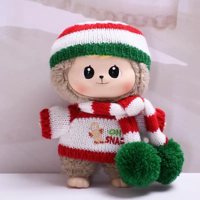 For 17 CM Bao-ao pendant clothes Christmas gingerbread man sweater hugging replacement baby clothes