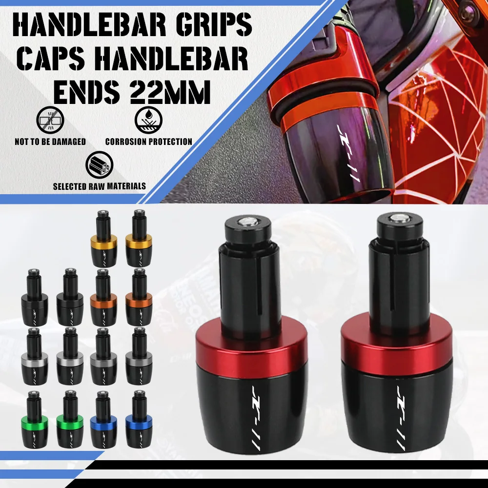 

For HONDA ZX 1100 ZX1100 X-11 X11 1990-2001 2000 1999 1998 1997 Motorcycle 7/8''Handlebar Grips End Handle Bar Cap End Plug 22MM