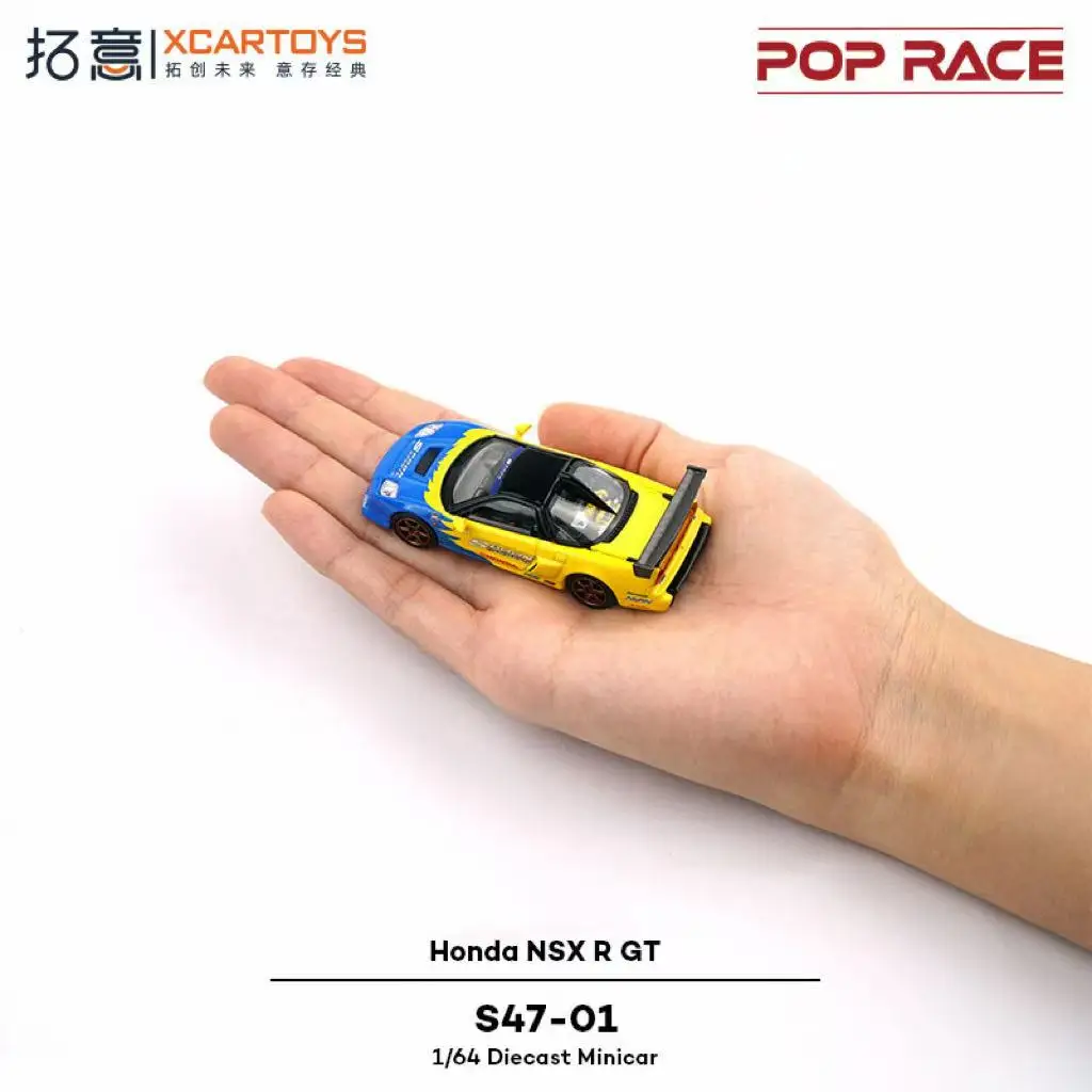 Modelo Colecionável de Supercarro Honda NSX R GT Spoon Racing em Liga 1/64 da Tuoyi POPRACE