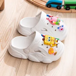 Children's EVA Clogs 3-12 Year Kids Sandals Cool Mules Indoor And Outdoor Wear Summer Hole Shoes For Boys And Girls Slippers