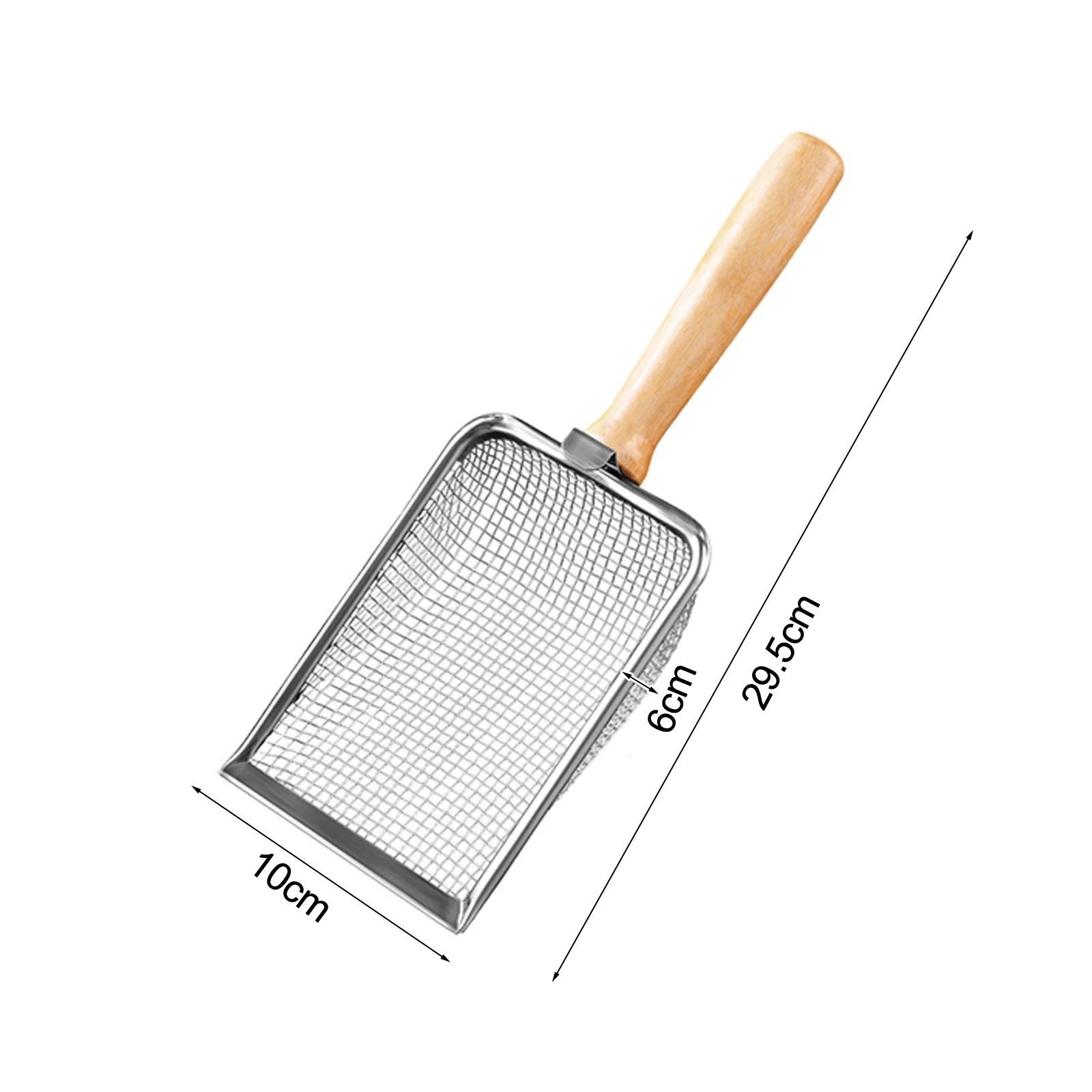 Multi-purpose Gardening Shovel And Sieve: Wooden Handle For Easy Soil Preparation Gardening  Planters Accessories