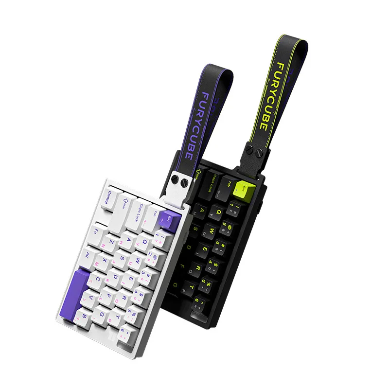 FuryCube M30HE One-Handed Wired Gaming Keyboard 0.01mm RT 8KHz Polling 0.1ms Latency Custom Software for Esports Office