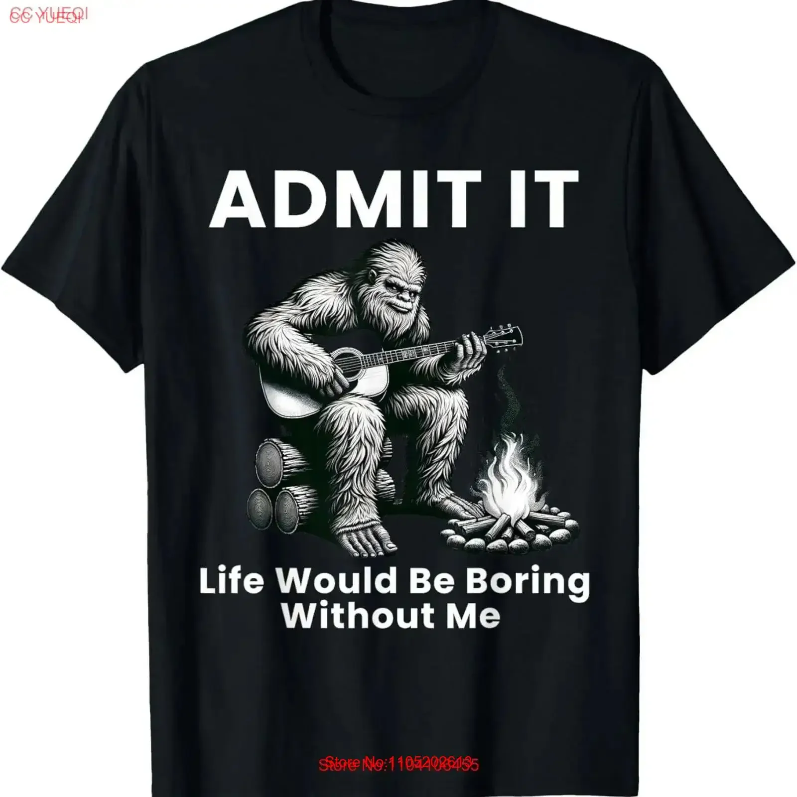 أقبل ذلك الحياة سيكون مملة بدوني بيج فوت جيتار تي شيرت مقاس S 5XL عتيق مغسول أوم للارتداء اليومي #1