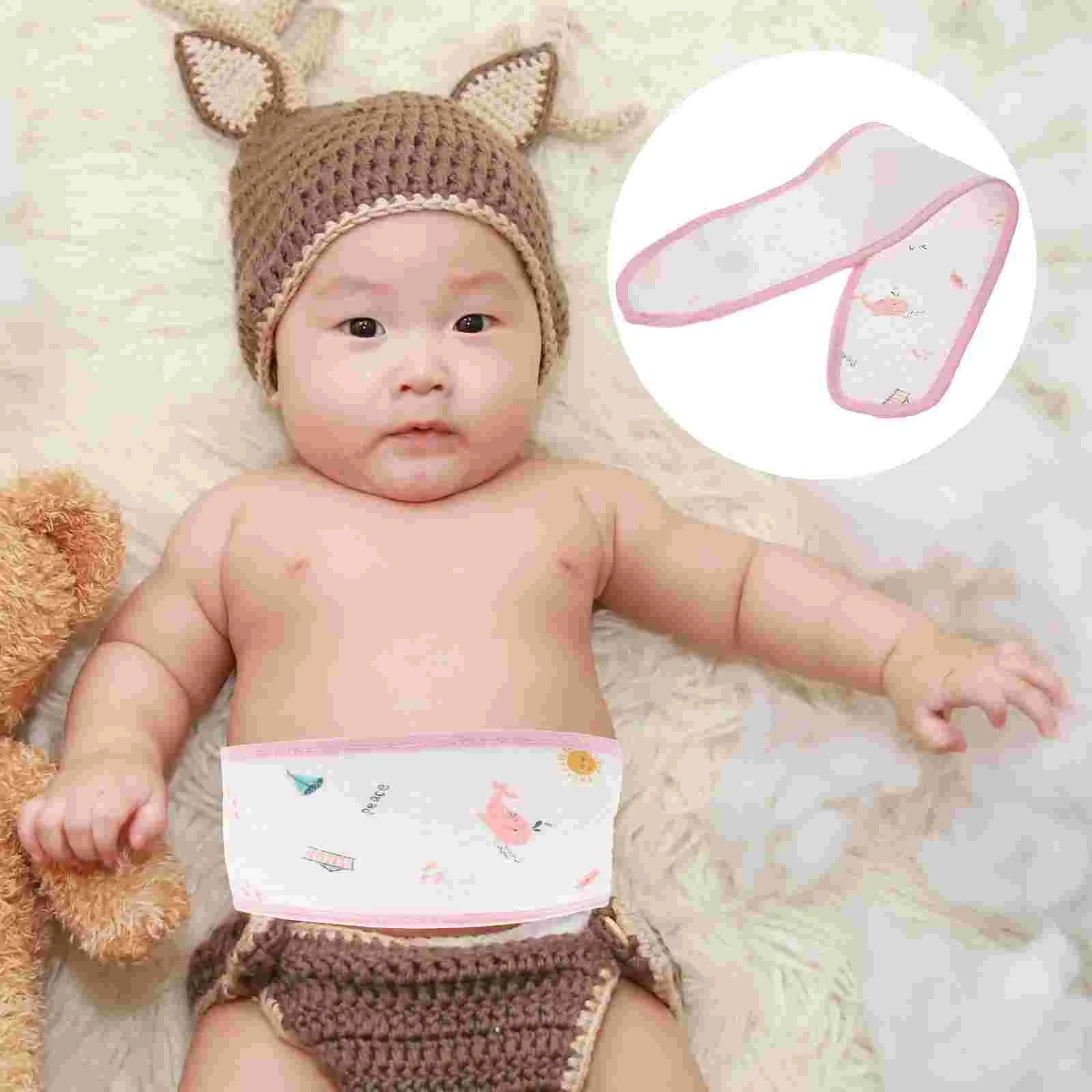 3 Pcs Baby Umbilical Cord Belly Warmer Wrap for Reborn Plate Postpartum Band Infant Newborn Belts Toddler Bellyband