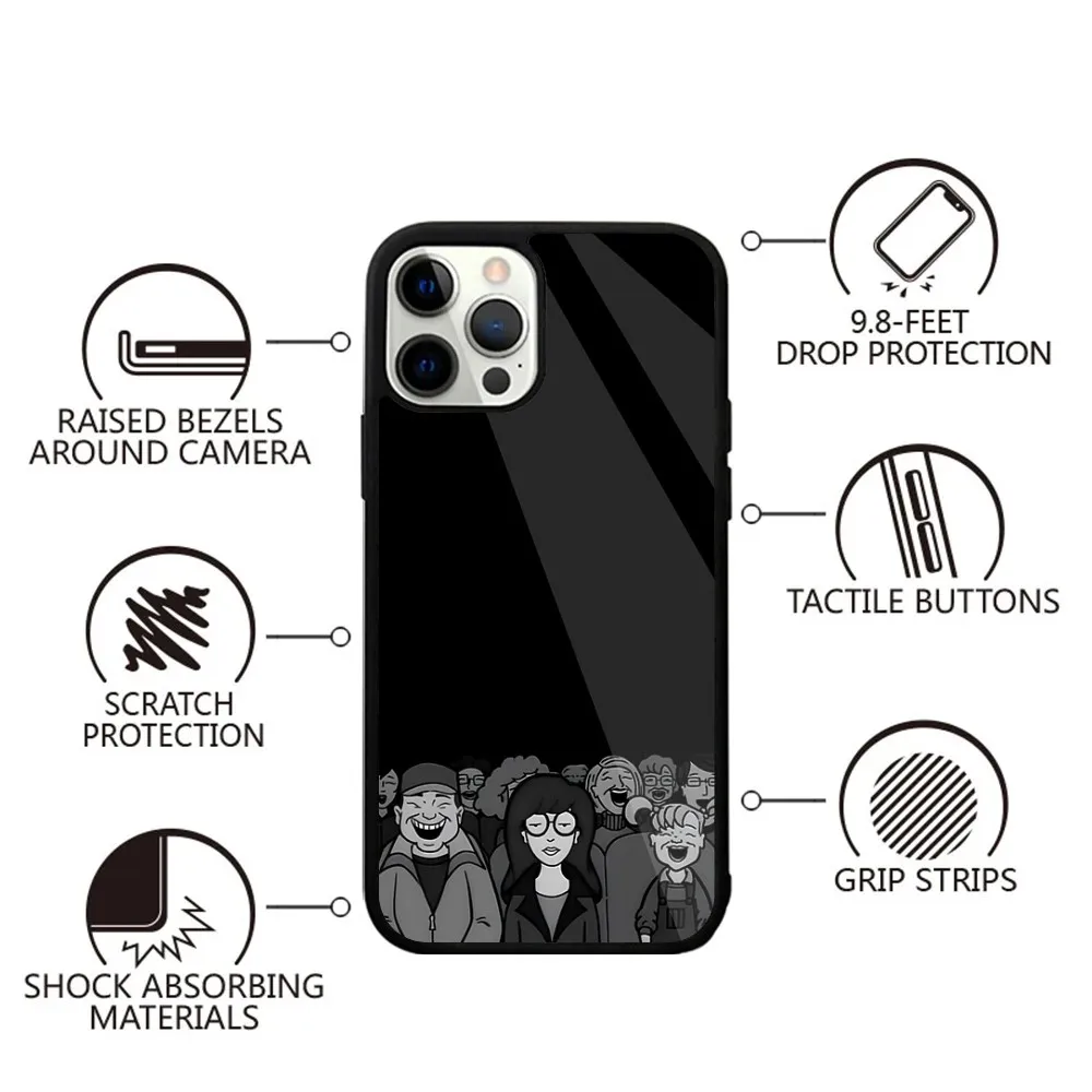 Cartoon D-Daria Phone Case Strong Magnetic For IPhone 15,14,13,Pro,Max,Plus,11,12,Mini For Magsafe Wireless Charging