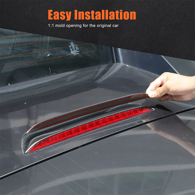 

For Mazda MX-5 2016-2024 ABS Blackened Car High-mounted Brake Light Cover Decoration Sticker Car Accessories