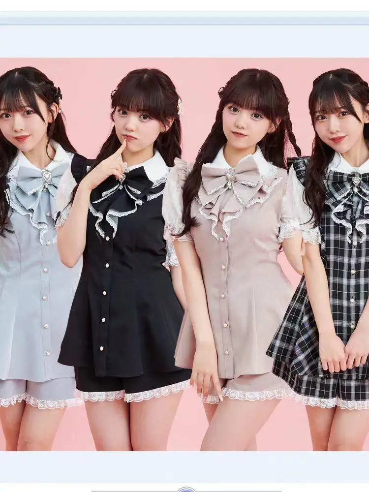 

2024 New SC Set Drawstring Waistband High Waist Slimming Shirt Shorts Two Piece Set 6011 Fashionable Women's Polyester Suit