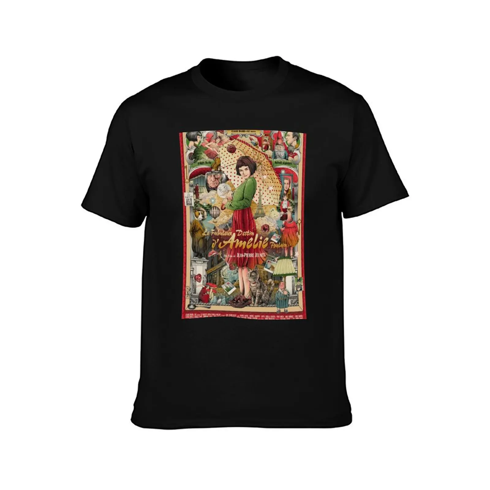 Amélie (2001) T-Shirt Worker Basic Short Sleeve Tee T-Shirt