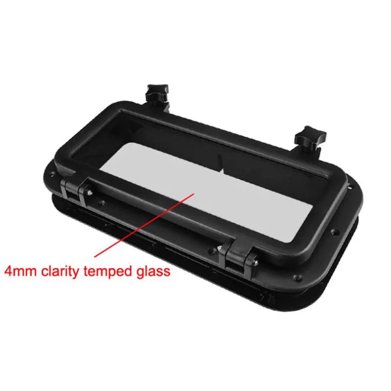 【SPECIAL】2X Marine Yacht Boat Portholes RV Skylights Decorative Windows Watertight Windows Rectangular Boat Windows