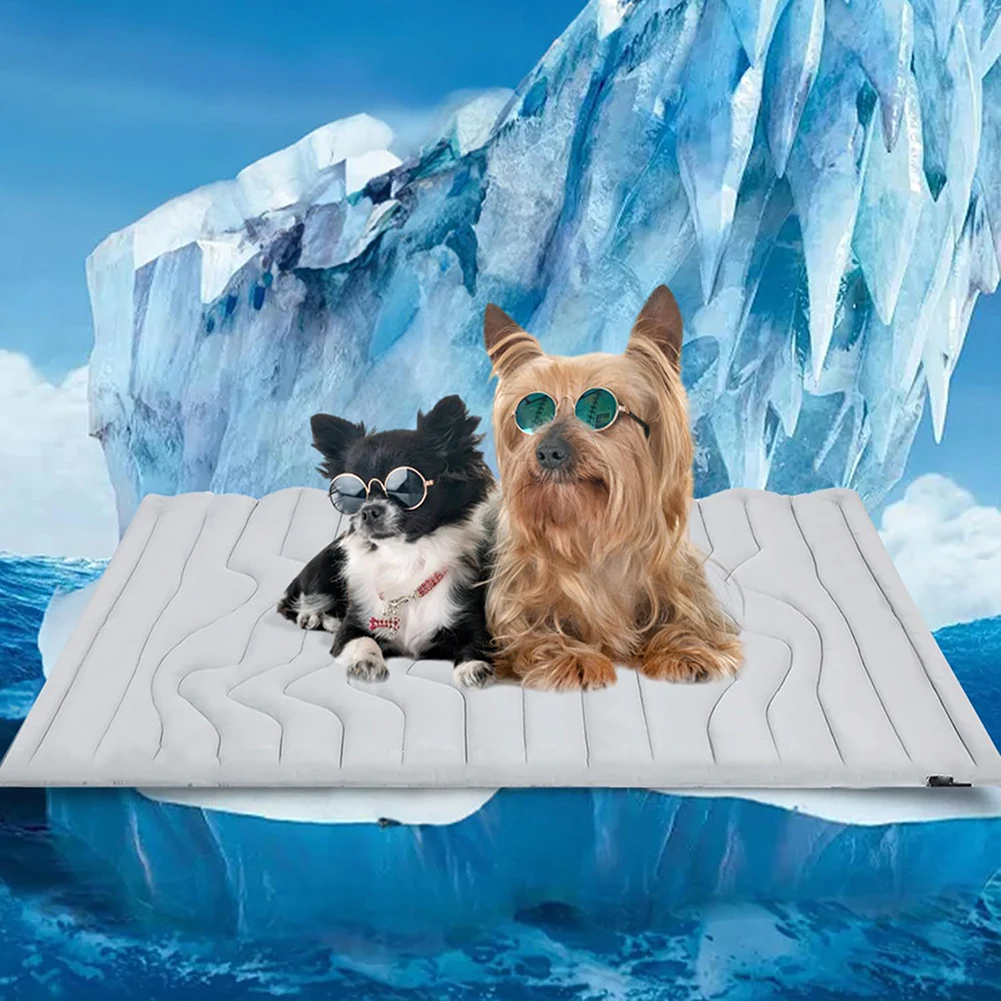 

Summer Keep Cooling Ice Pad Mattress Portable Dog Cool Bed For Summer For Small Medium Pets