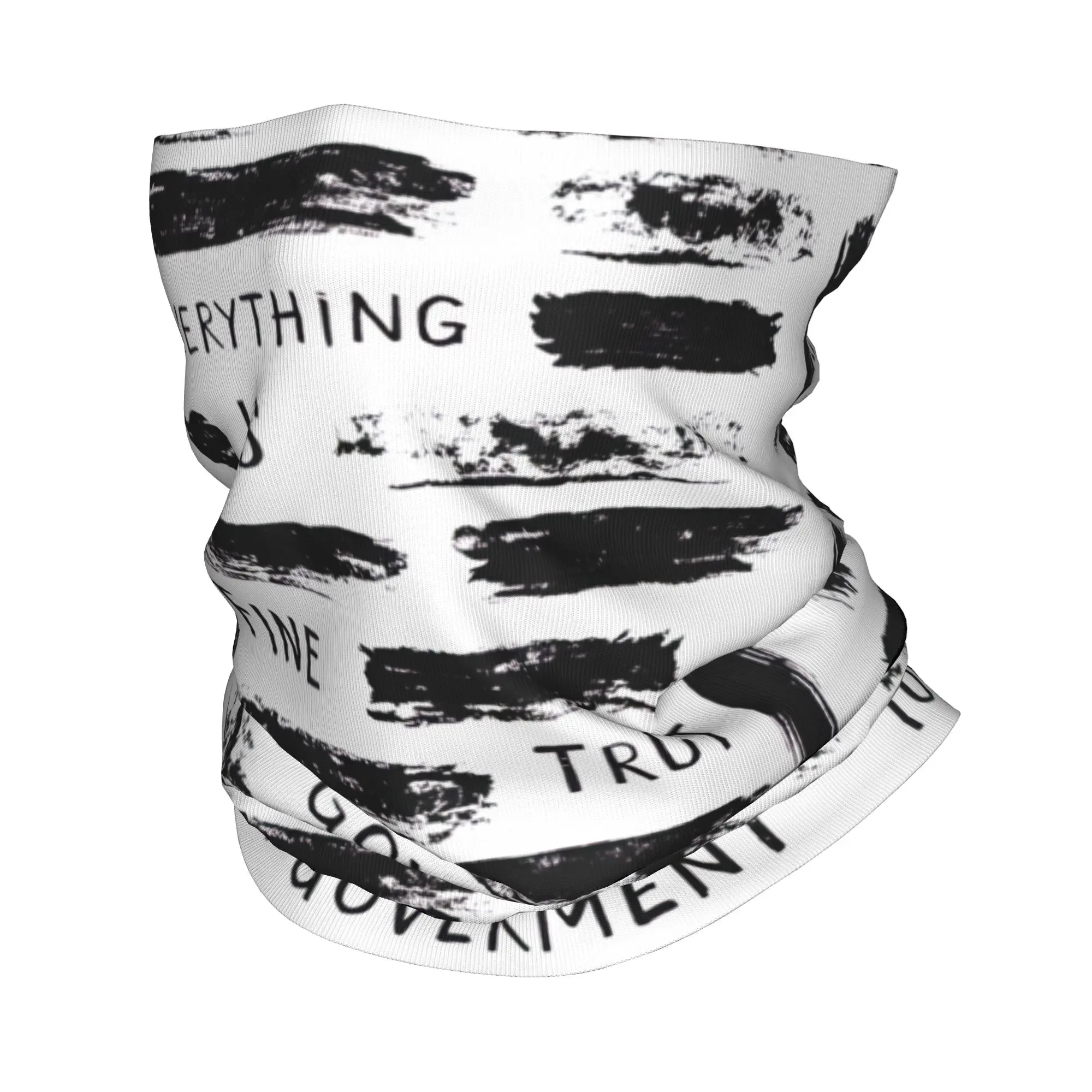 

Everything Is Fine Trust Your Government Bandana Neck Gaiter Face Scarf Multi-use Face Mask Fishing Adult All Season