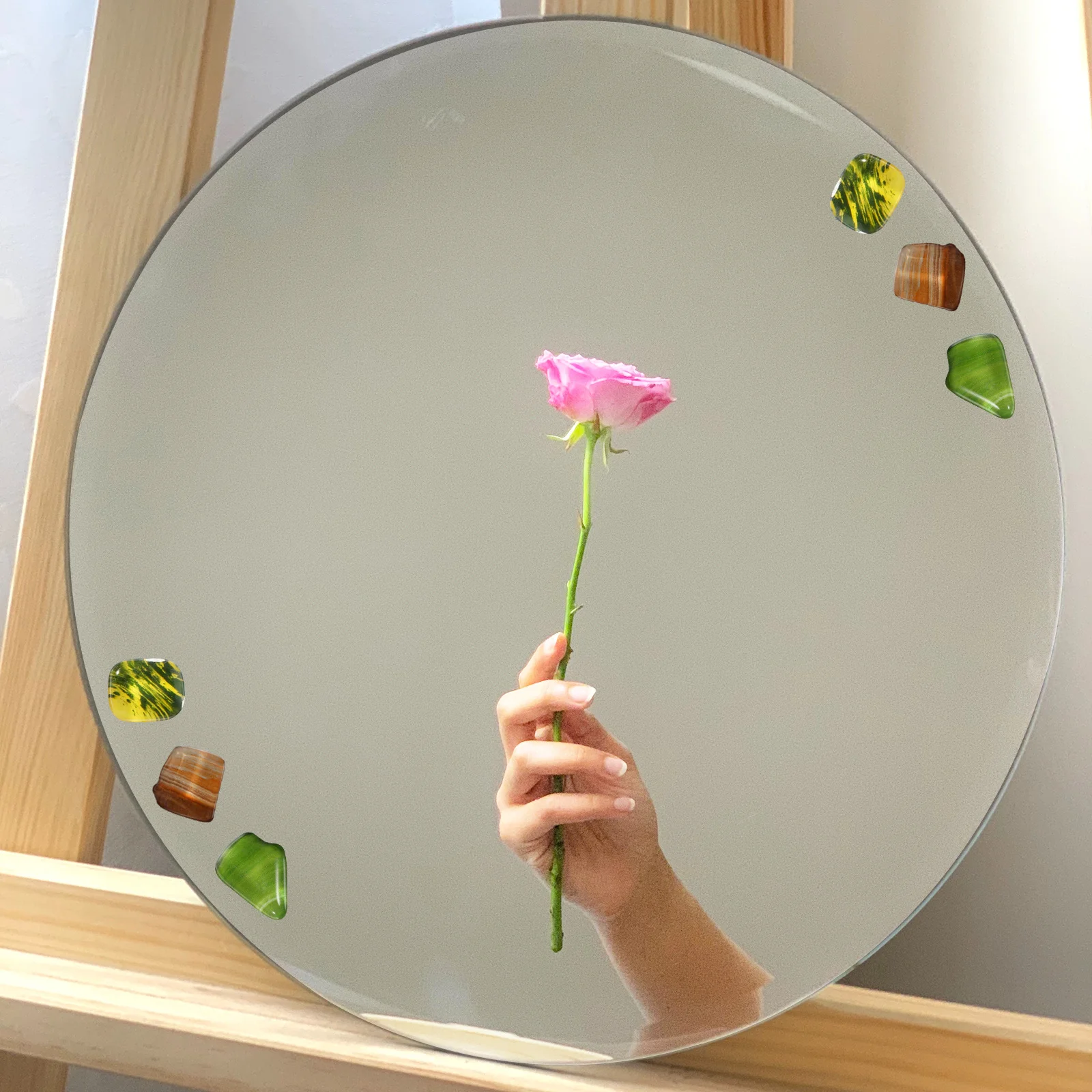 

1 Bucket Mosaic Tile Glass Tiles Craft Kit for DIY Projects Stained Glass Supplies Colorful Sparkling Pieces Bulk Craft