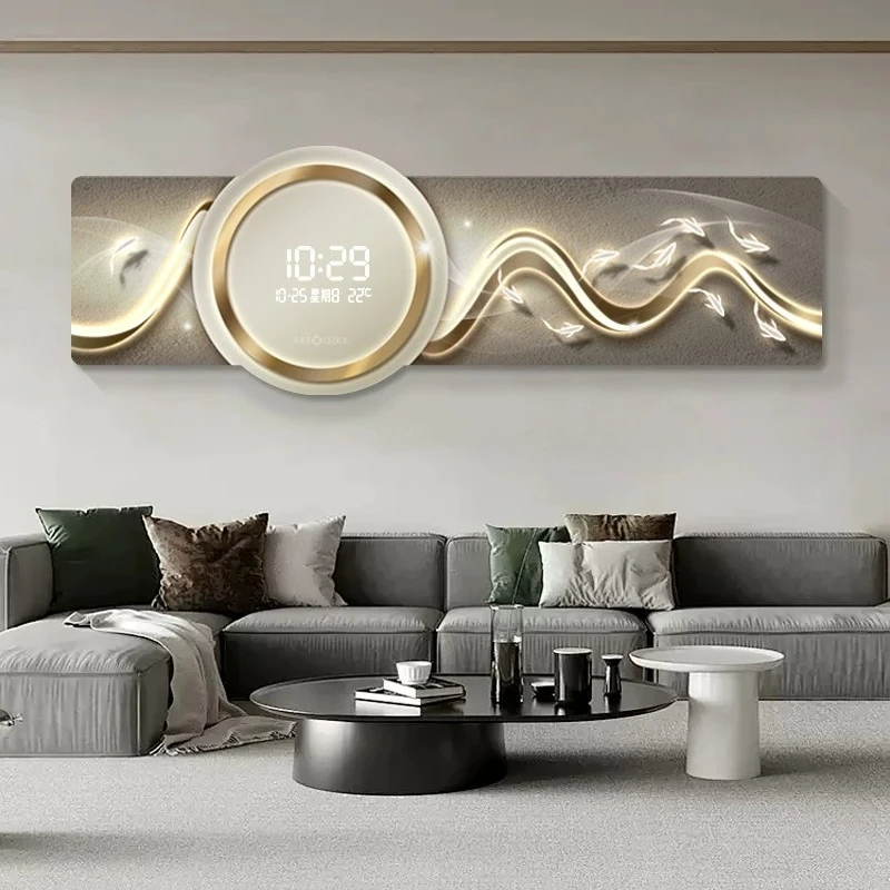 Modern Creative Clock Wall Big Size Design Fashion Restaurant Luxury Wall Clocks Living Room Reloj De Pared Room Decorations