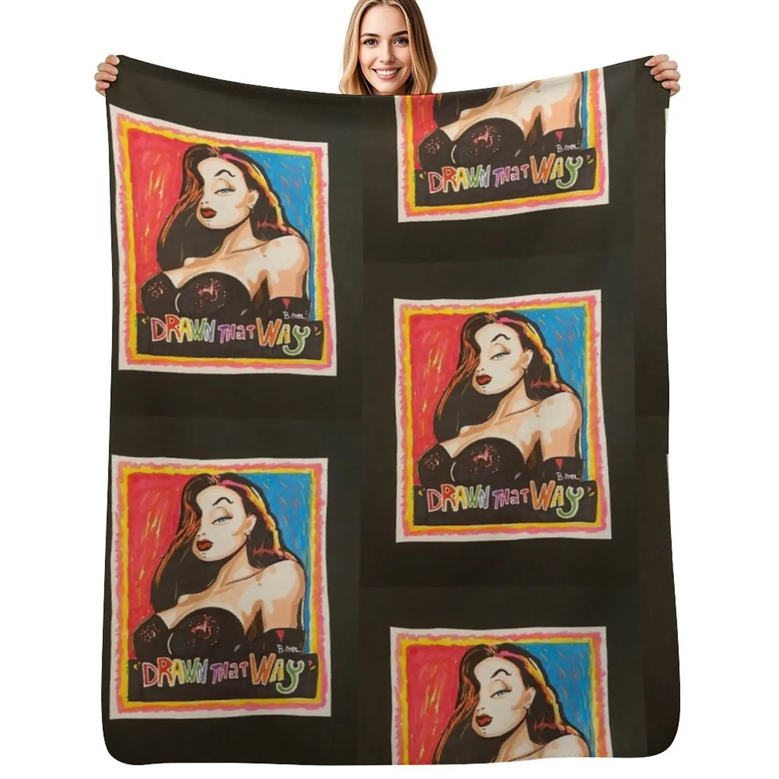 

Jessica Rabbit Throw Blanket Shaggy Furry Soft Blanket for Bedroom Living Room