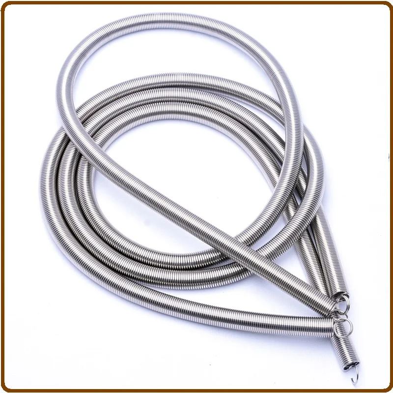 304 Stainless Steel Closed Loop-Double Loop Stretch Spring, Wire Dia 1.5mm, Length 350-1000mm, 304 Tension Springs Can Be Custom