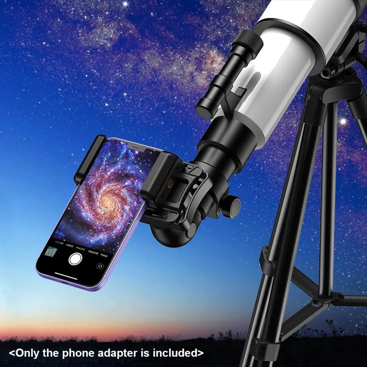 M05K  Universal Telescope Phone Adapter for Monocular Binoculars Microscope Eyepiece Diameter Phone Holder Clip