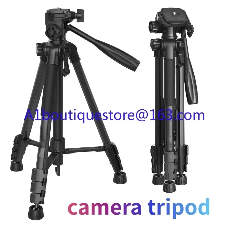 60-Inch camera tripod with bag for lightweight travel with DSLR camera ring light