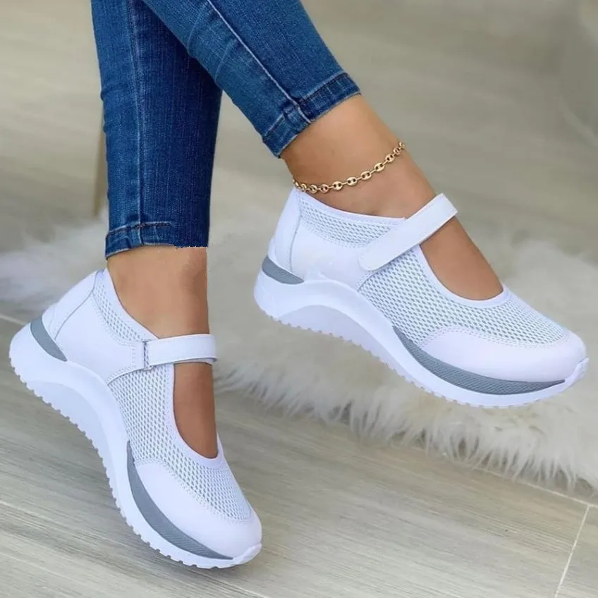 Casual Single Shoes for Women 2025  Spring/Summer New Style Slope Heel Casual Large Sports Women's Shoes