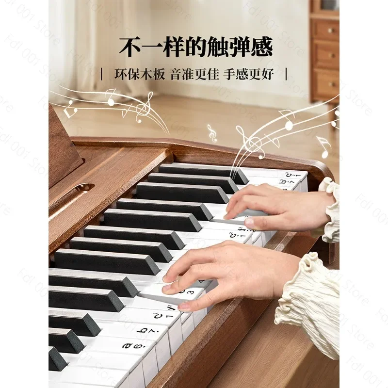 Wooden 37‑Key Kids Electronic Piano for Children Beginners Music Enlightenment Musical Instrument