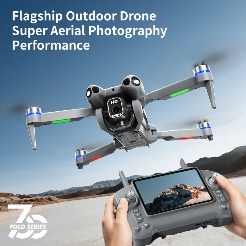 Pro L700 PLUS MAX Drone Infrared Obstacle Avoidance 90min Flight Brushless 50x Zoom Optical Flow Gesture Palm Follow