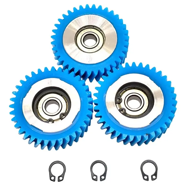 35-Tooth Helical Gear For Tongsheng TSDZ2 Mid-Drive E-Bike Motor (With 608 Bearing And Integrated Metal Ring)-3Pcs