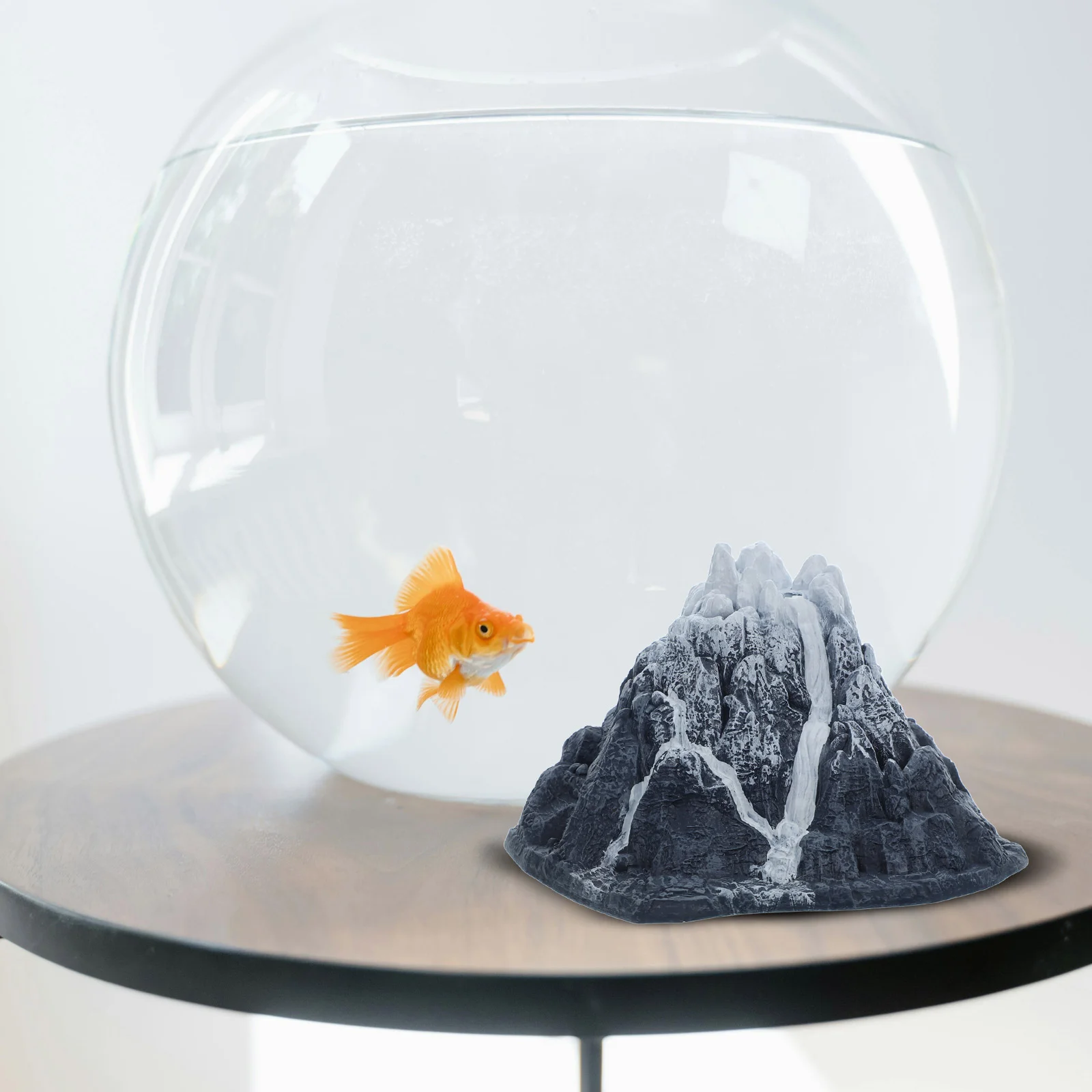 Aquarium Sand Schnee Berg Ornamente Betta Aquarium dekorative Handwerk grau Vorschule