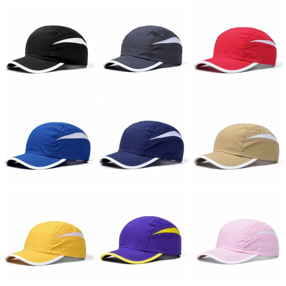 Sports Cap UV Protection Quick Dry Cap Adjustable Breathable Baseball Cap Multicolored Sunscreen Running Snapback Men Women