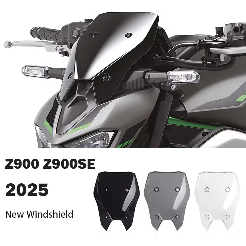 

New Motorcycle Windshield For Kawasaki Z 900 SE Z900 2025 Screen Visor Windscreen Double Bubble Wind Deflector Accessories