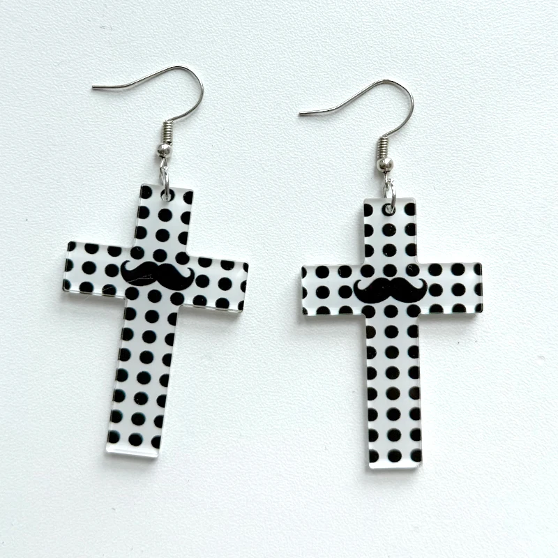Women'S Accessories In The 90S - Brincos Y2K com Pontos e Cruzes