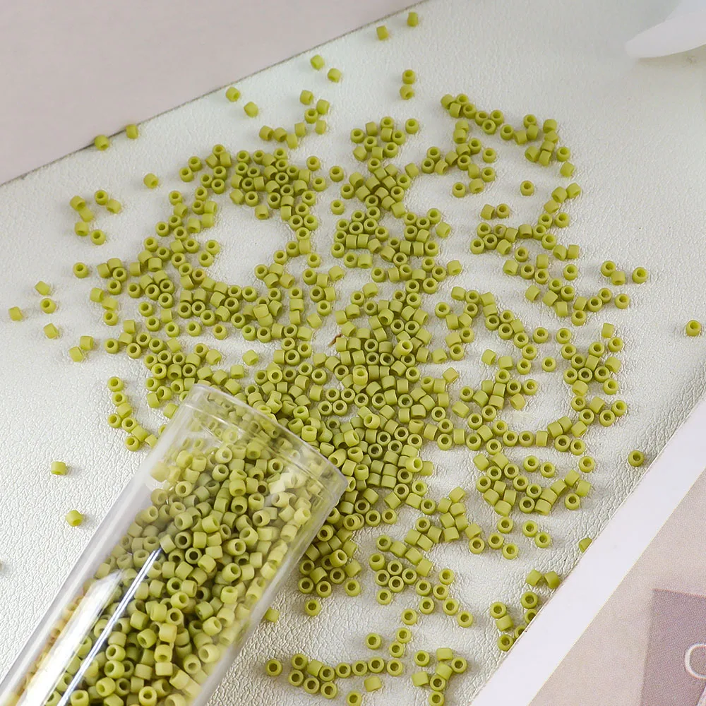 Sandblasted Series 1.6mm Glass Seed Beads, Miyuki Delica, 10g, Jewelry Making Components, Japanese Import, Suitable for Various
