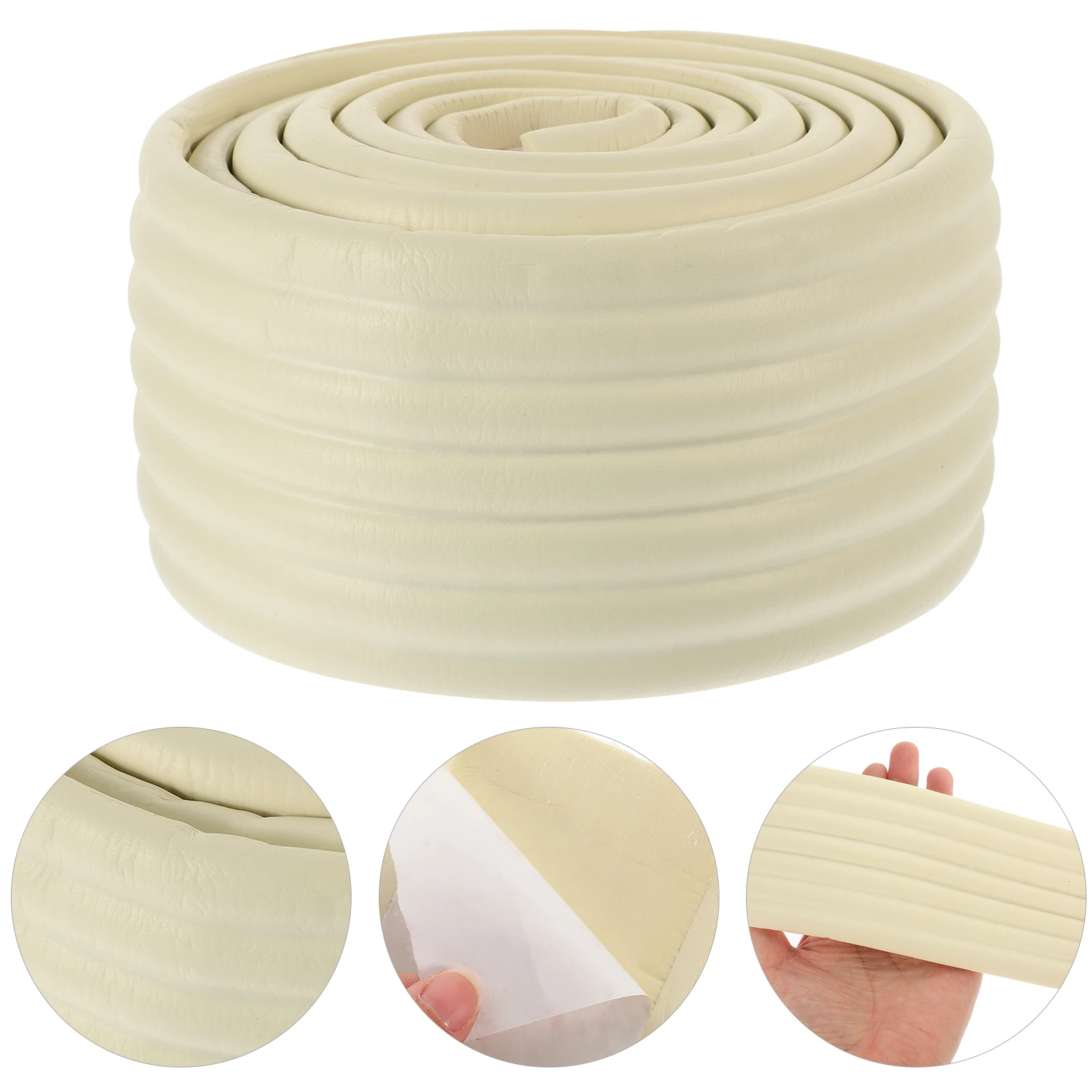 حشوة حائط واسعة الحواف، شريط أمان قابل للتقشير واللصق لحافة الطاولة، ركن السرير، جدار المطبخ، واقي الاصطدام #1