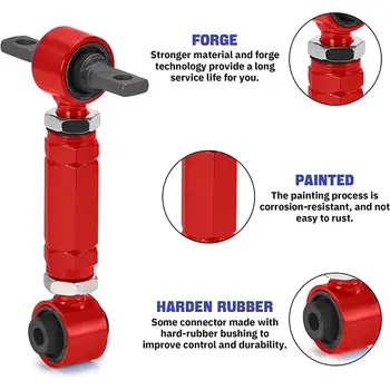 適用於 1996-2000 年本田思域 EK EG 的高性能前上控制臂 + 後輪外傾角可調套件 10 最佳銷售 思域EG車身套件 - №5