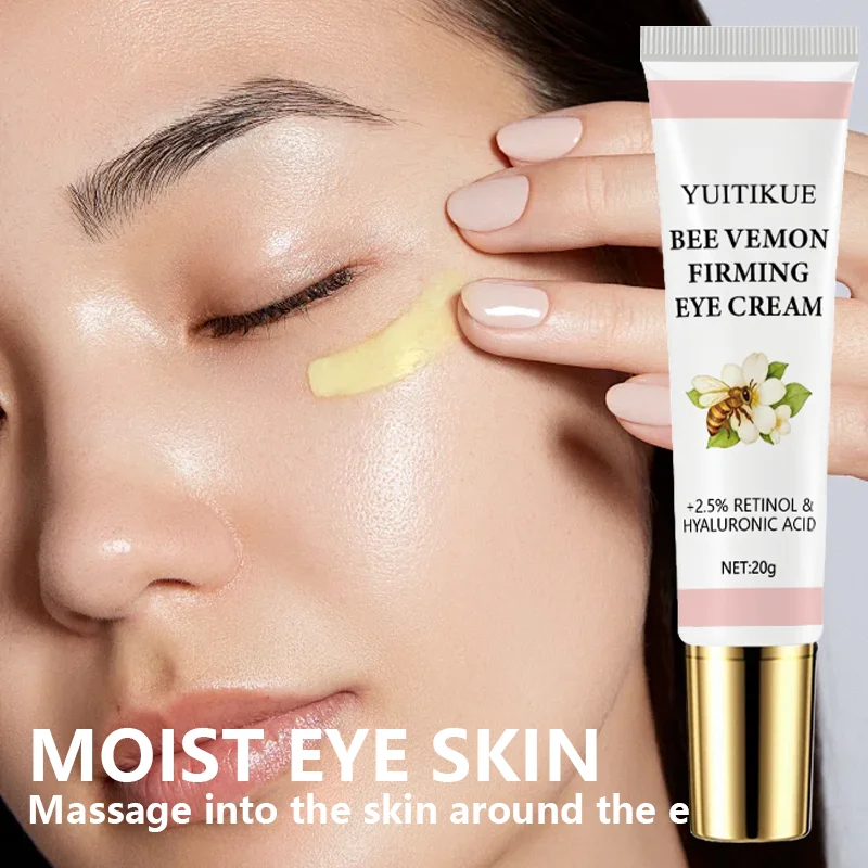 كريم شد العين من بي فينوم 20 جرام - مع 2.5% ريتينول وحمض الهيالورونيك والترطيب والرفع وتدليك لبشرة العين الرطبة