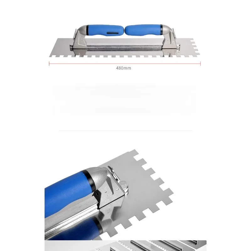 Masonry Toothed Ash Knife Full Set of Tools Stainless Steel Scraper Grooving Tooth Knife Scraper Paving Tool
