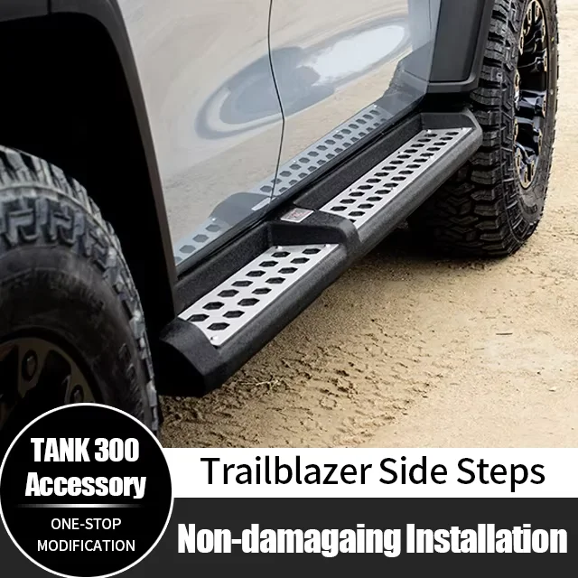 

High Quality Steel Running Board Foot Bar Pedal Trailblazer Side Step for GWM Tank 300 2025 2026 Accessories