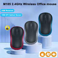 M185 2.4 GHz USB Wireless Mouse 1000DPI 3 Buttons Silent Gaming Optical Navigation Mice for PC/Laptop Mouse Gamer