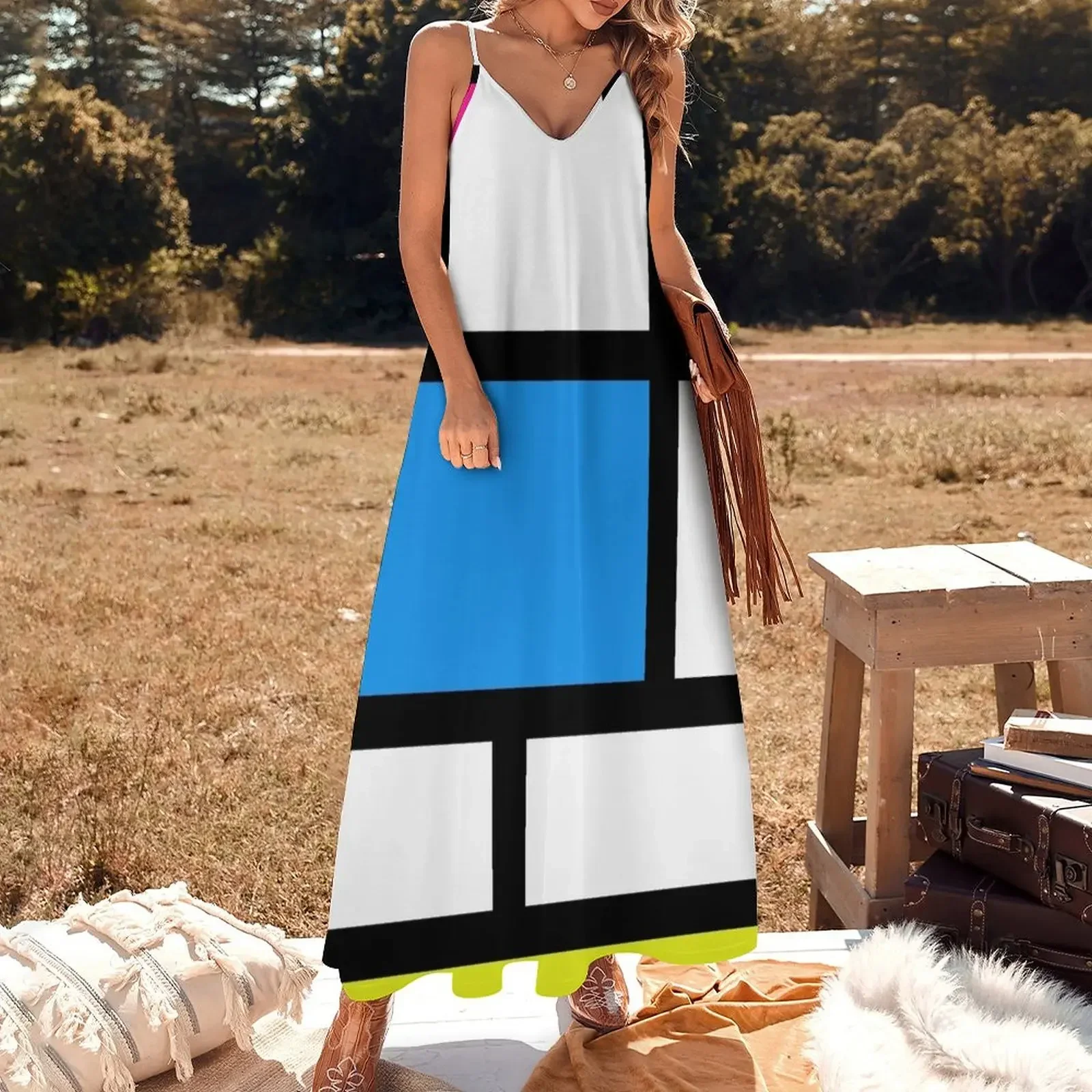 Swinging 60s Mondrian Mod Sleeveless Dress women's summer jumpsuit dresses for woman prom dress 2025 Dress