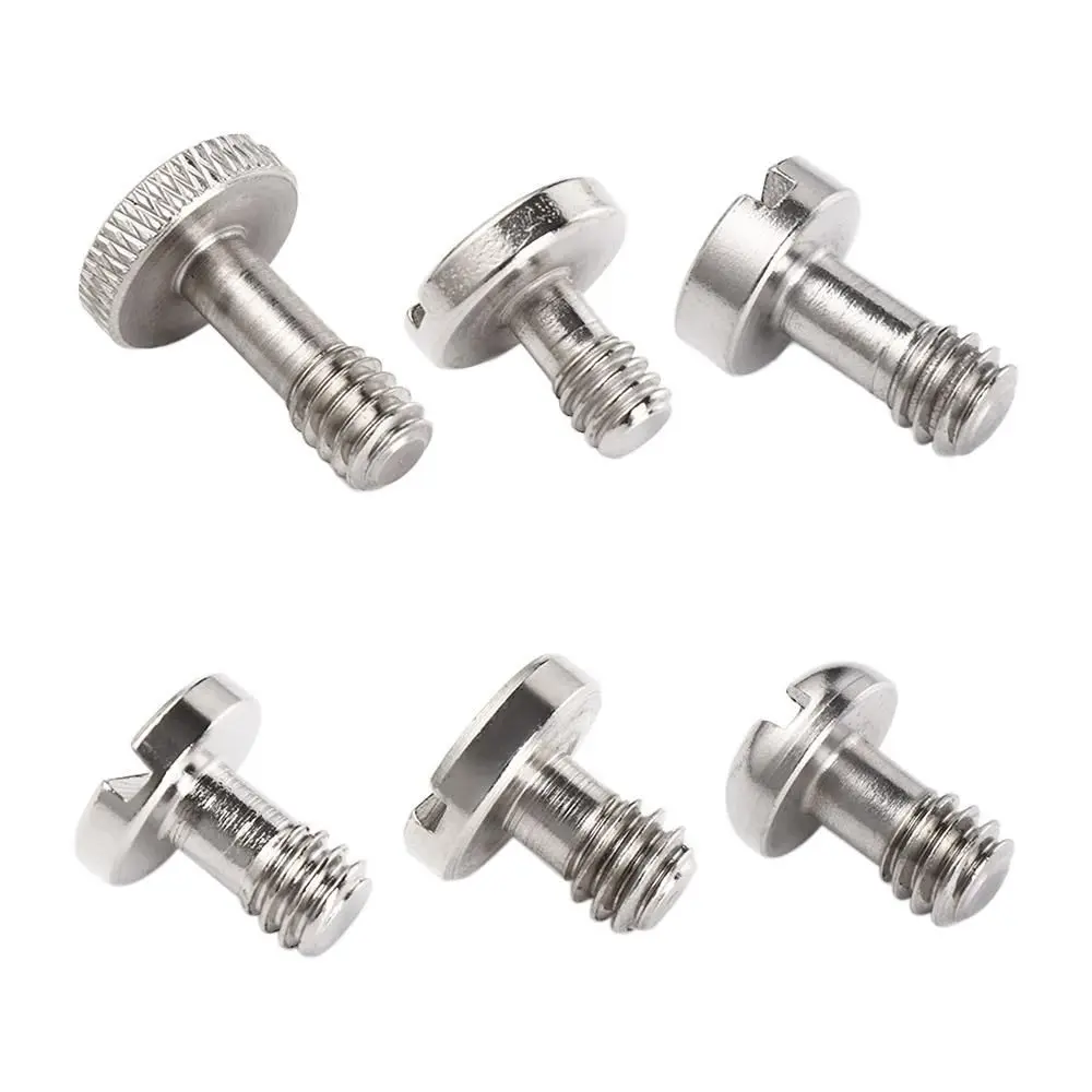 Metal DSLR Camera Quick Release Camera Mount Screw Tripod Mount Adapter Camera Screw Camera Plate Screw 1/4 Inch Screw