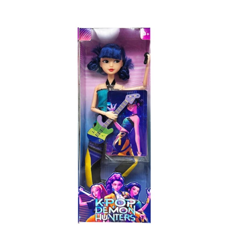 New 11in Kpop Demon Hunters Action Figure New K-POP Demon Slayer Vinyl Doll Lumimila Zoey Desktop Ornament Toy For Kid Gifts