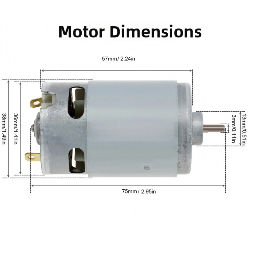 1pc RS550 DC Motor Replacement For 12V16.8V21V Cordless Drills Screwdrivers Power Tool Parts Accessories