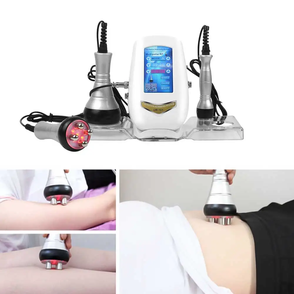 

1Set 3 in 1 40K Cavitation Radio Frequency Ultrasonic Slimming Machine Wrinkle Removal Weight Loss Skin Tightening Beauty Tool