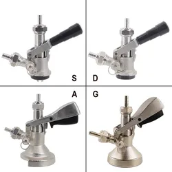 Commercial Keg Coupler With PRV Type S/D/A/G 304 Stainless Steel Probe Nickel Plated Brass Boby