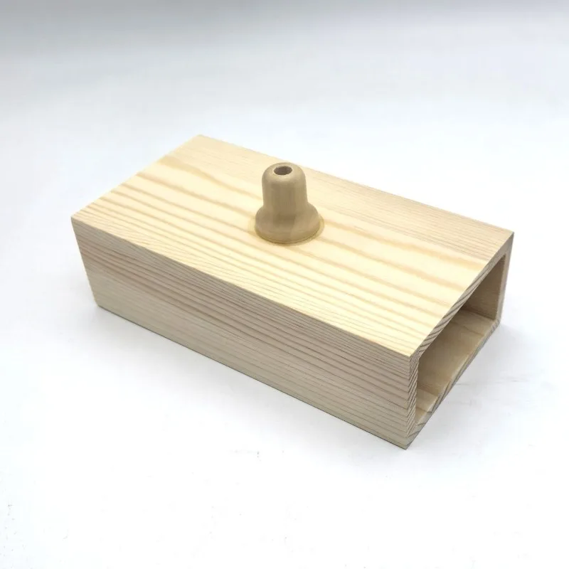 1-7 Hole Tuning Fork Resonance Box Wooden Tuning Fork Megaphone Meditation Sound Amplification Box Percussion Instrument Parts