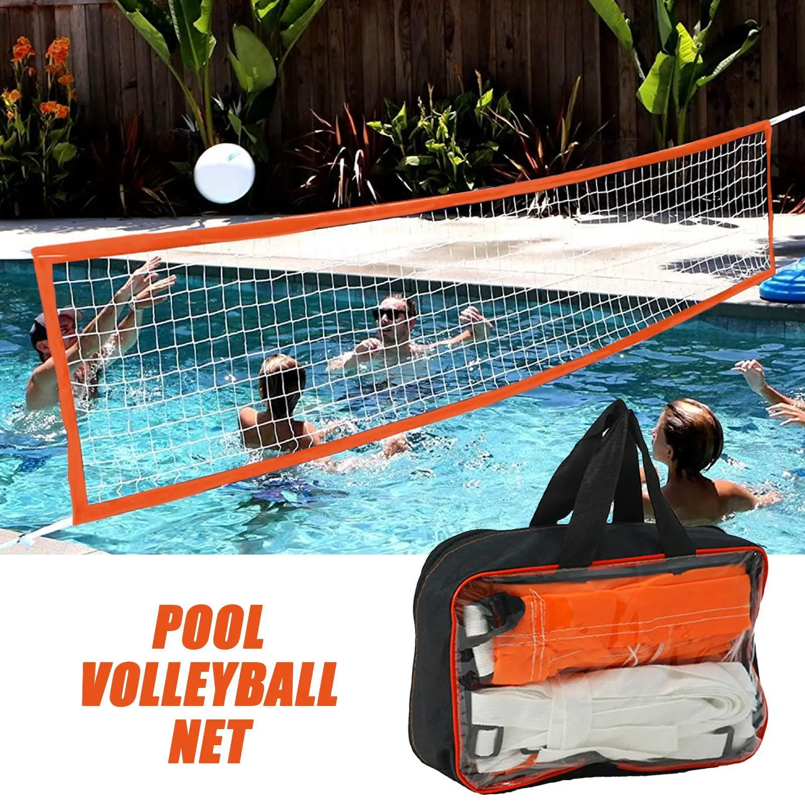 

Pool Net For Volleyball Portable Water Badminton Net With Storage Bag For Lake Lightweight Aquatic Entertainment Activity